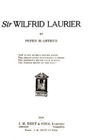 [Gutenberg 48500] • Sir Wilfrid Laurier